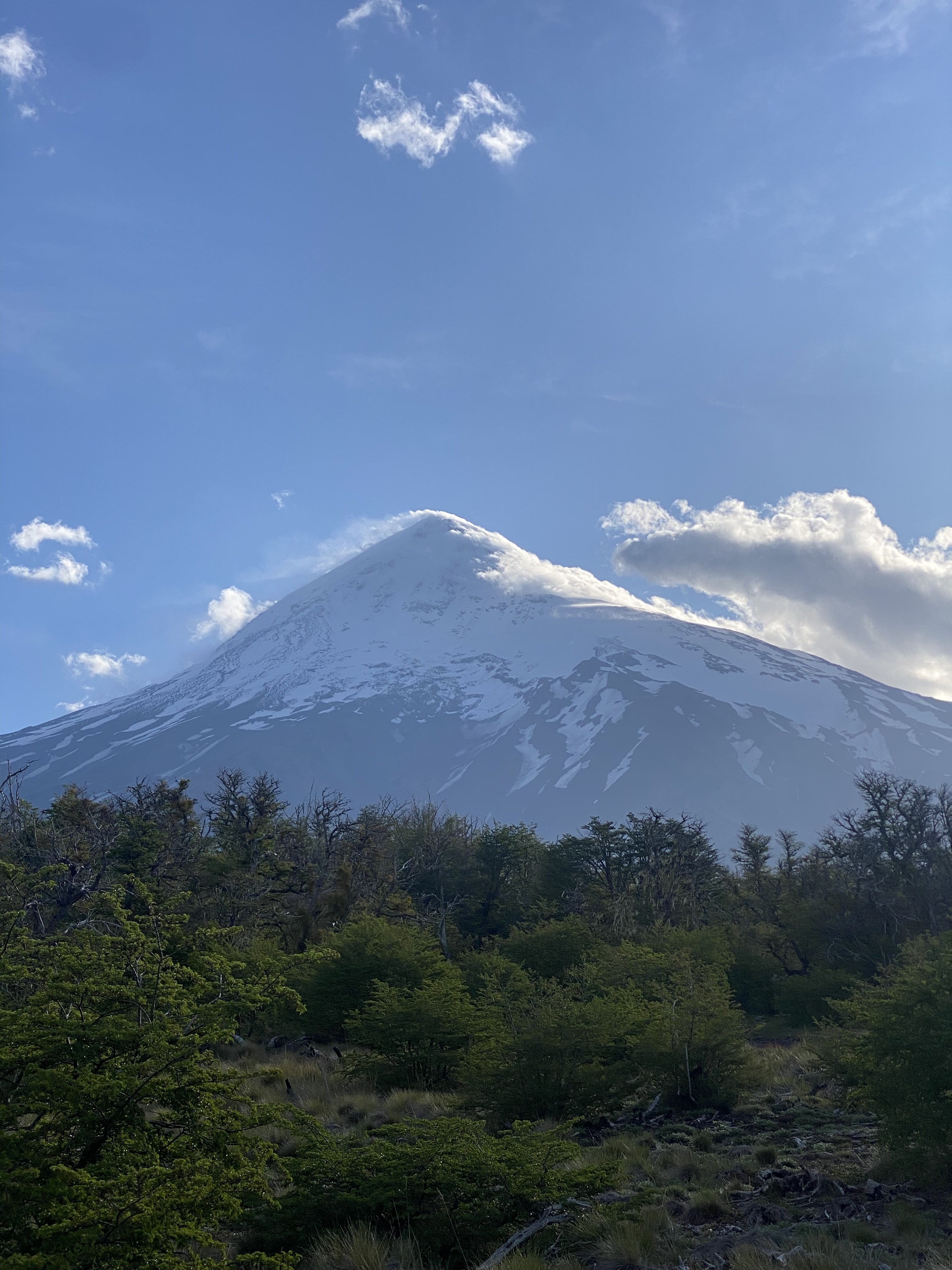 Volcán Lanín at sunset